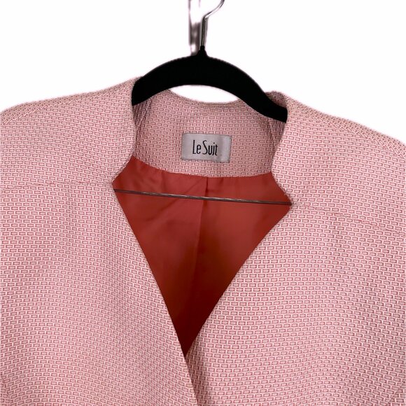Le Suit 2- Piece Skirt Suit Set in Textured Pink- Size 18 - Picture 3 of 4